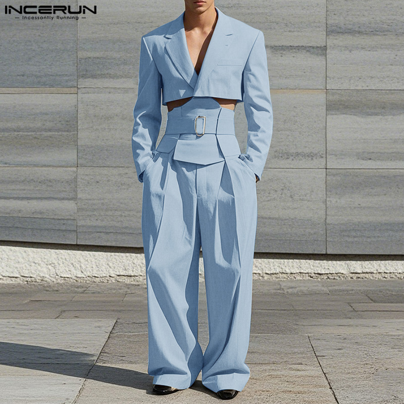 Retro Track Pant - INCERUN 2025 American Style Fashion Sets