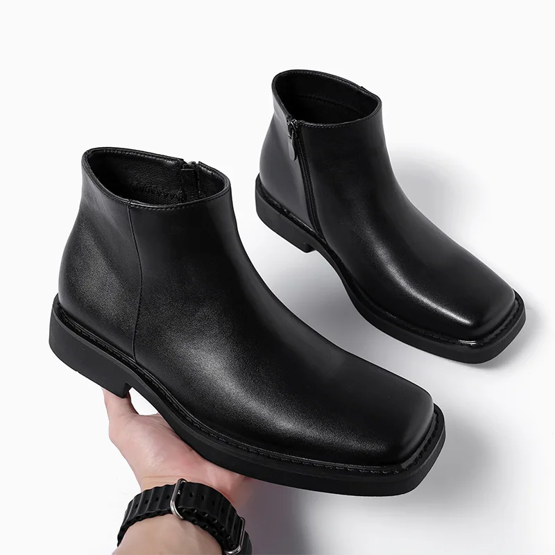 Vintage Fashion For Men - Black New Fashion Men Casual Leather