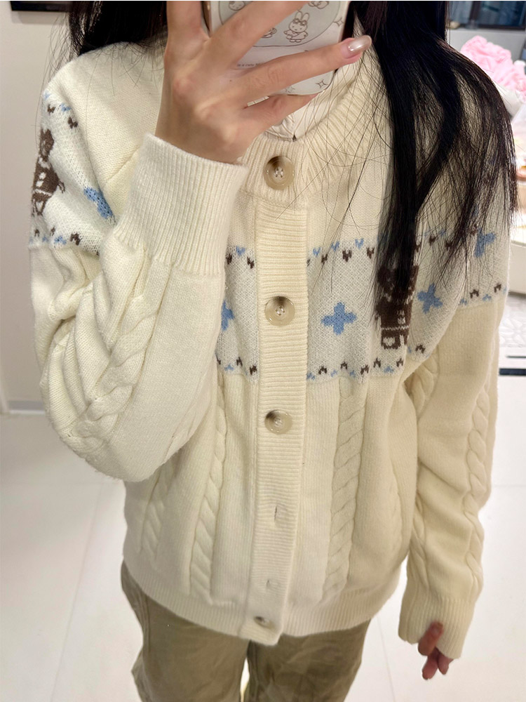 Vintage Fashion Faire - Autumn Winter Soft Cozy Vintage Knitted
