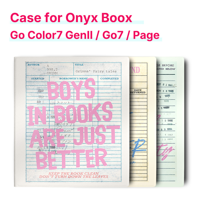 Vintage Fashion Library - Murmelo Magnetic Case for Boox Go