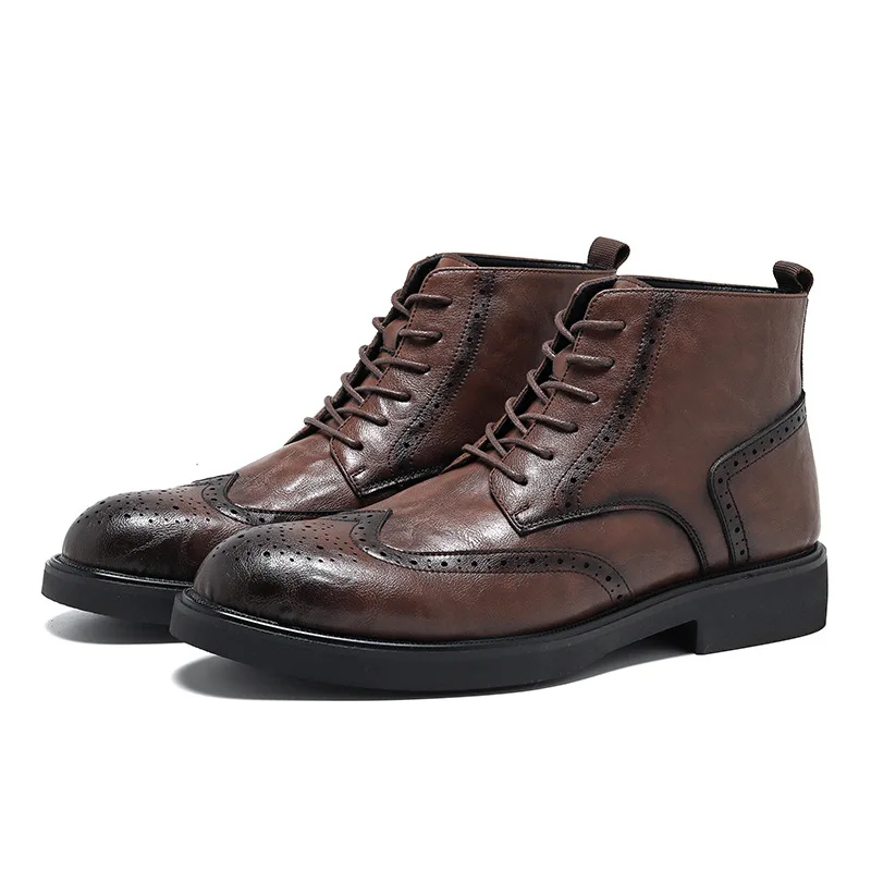 Vintage Fashion Style Men - Vintage Mens Ankle Chelsea Boots Luxury
