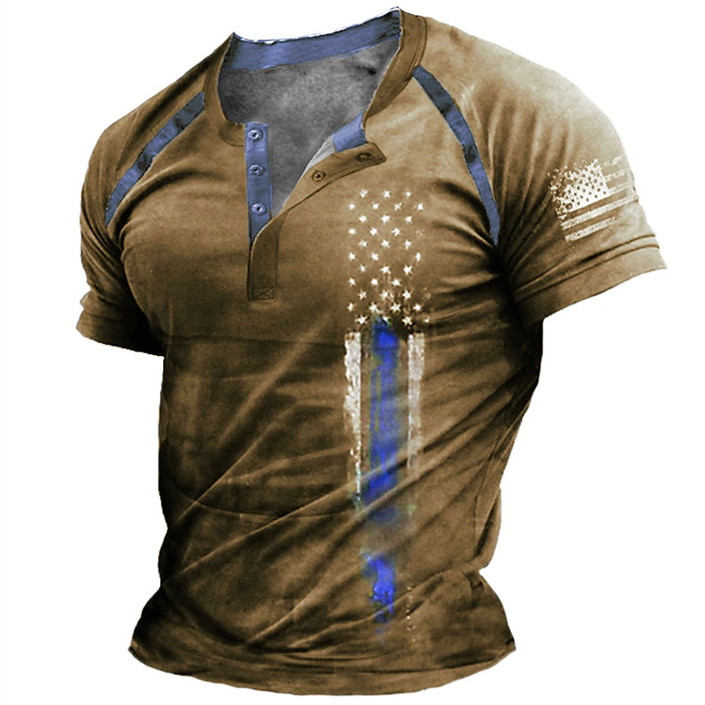 Vintage Fashion For Men - Funny 3D American Flag Print Men's