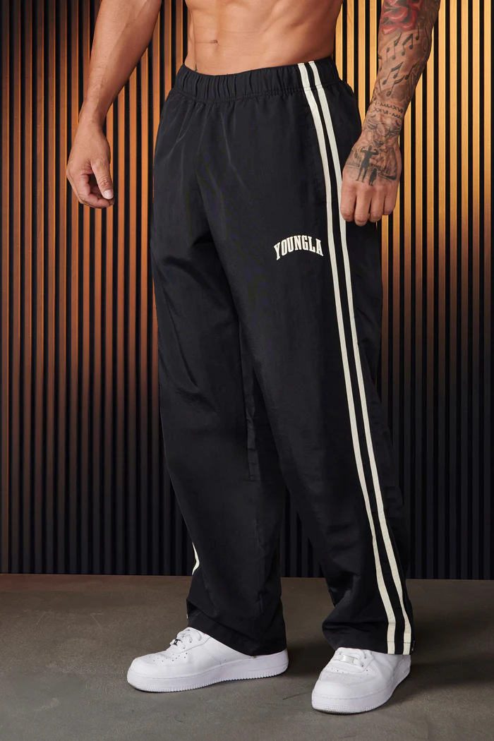 Retro Track Pant - Men Double Side Stripe Quick Dry