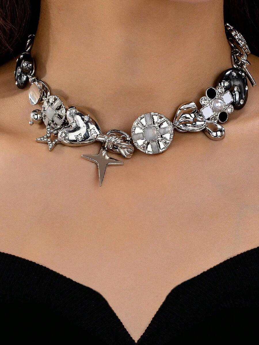 Vintage Vibes Fashion - 1pc Vintage Punk Rock Vibe Metal