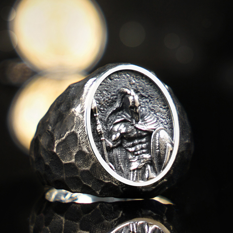 Vintage Fashion Center - Spartacus Warriors sterling Silver Ring Male