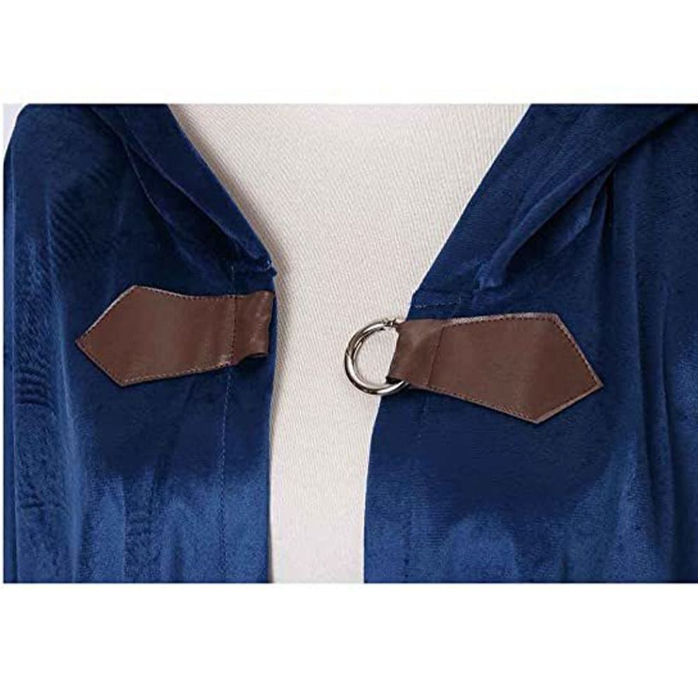 Vintage Fashion Style Men - Fashion Solid Color Velvet Hooded Cloak