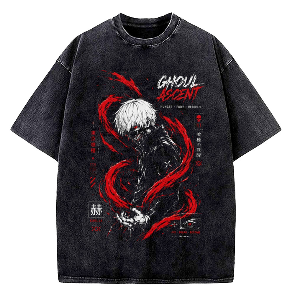Vintage Fashion Tokyo - Tokyo Ghoul Vintage Washed cotton t-shirt