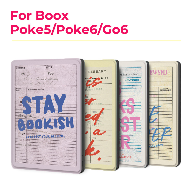 Vintage Fashion Library - Murmelo Magnetic Case for Boox Go6