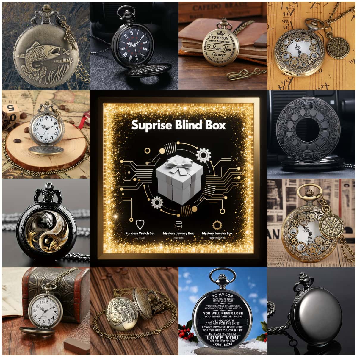 1PC Surprise Mystery Watch Bli - đánh giá và giá Vintage Fashion For Men