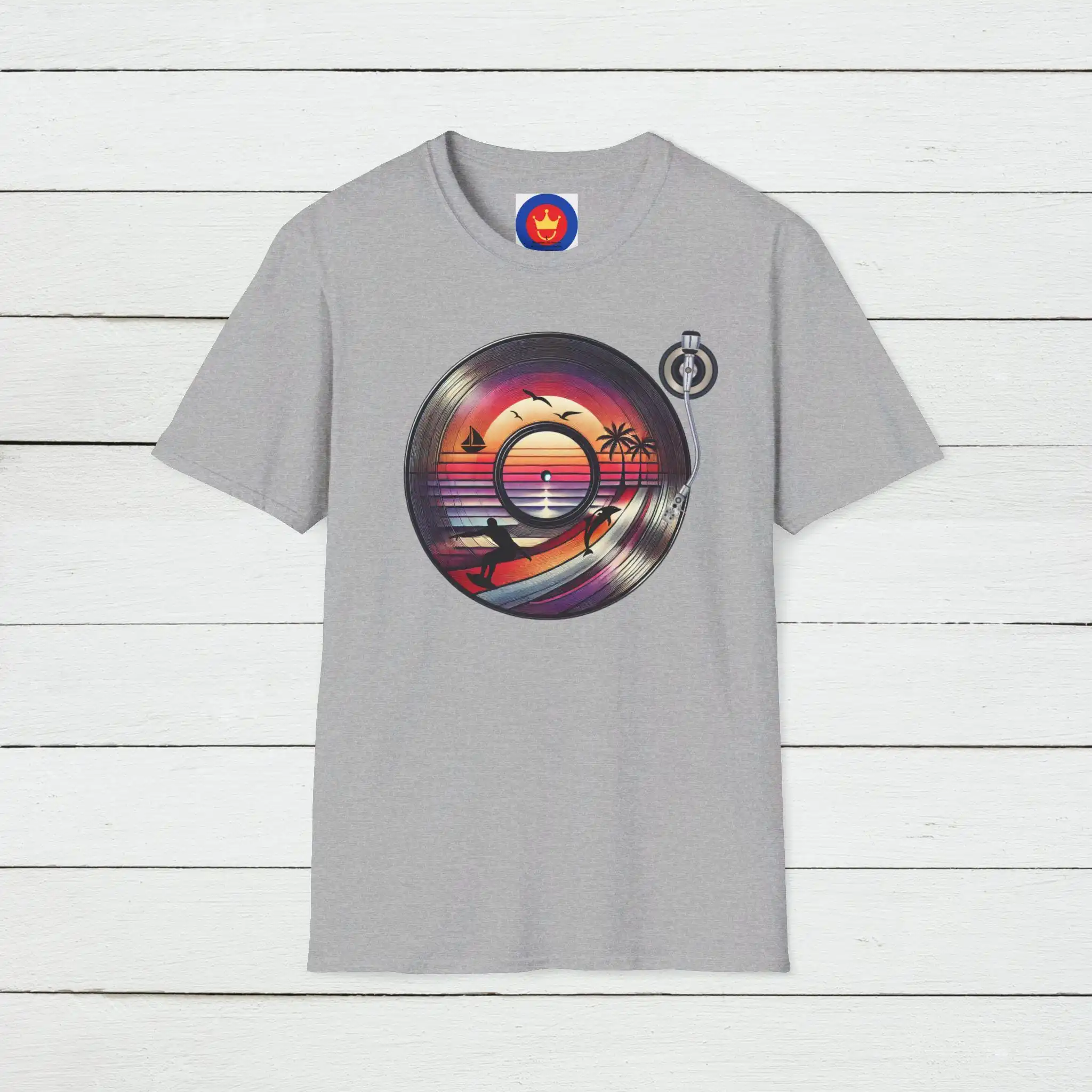Retro Beach Vinyl T Shirt Vint - đánh giá và giá Vintage Vibes Fashion