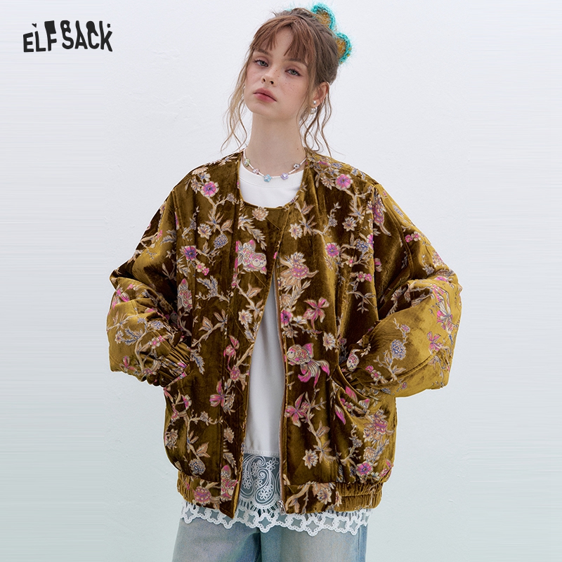 ELFSACK Gold Velvet Jacket Wom - đánh giá và giá Velvet Blazer Vintage