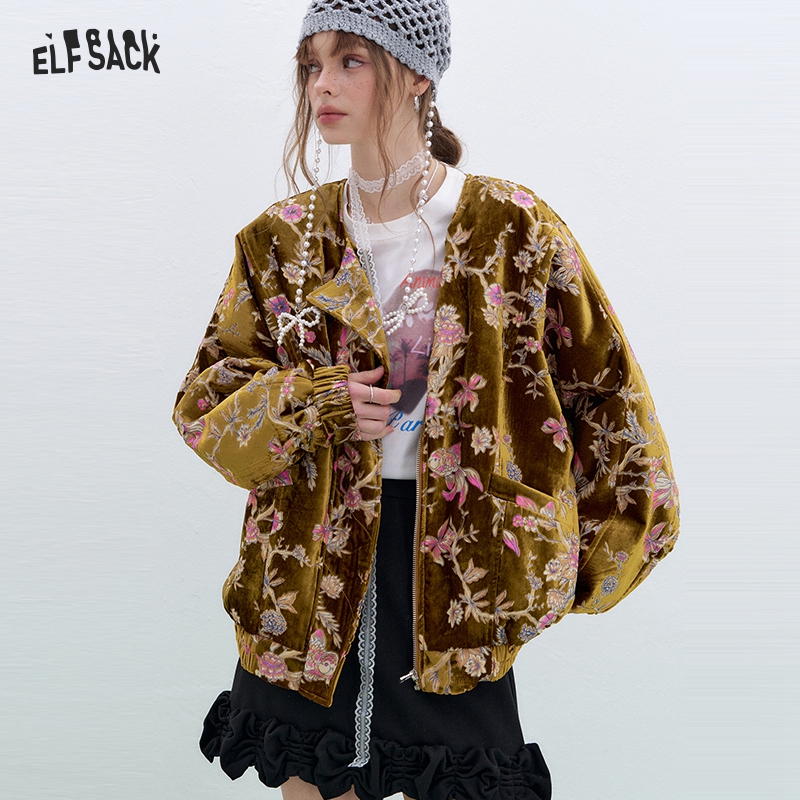 ELFSACK Gold Velvet Jacket Wom - đánh giá và giá Velvet Blazer Vintage