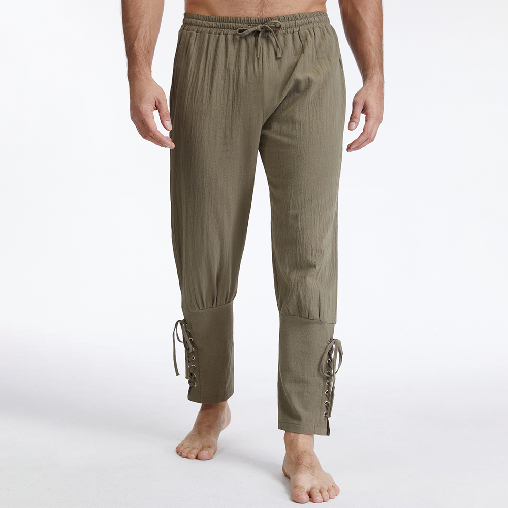 Men's Vintage Cotton Linen Sol - đánh giá và giá Retro Track Pant