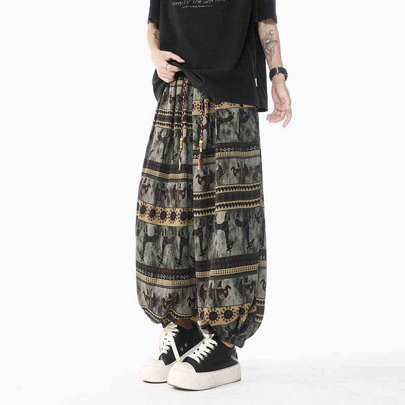 Holiday Style Printed High Wai - đánh giá và giá Retro Track Pant