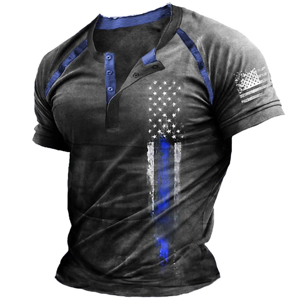 Funny 3D American Flag Print M - đánh giá và giá Vintage Fashion For Men