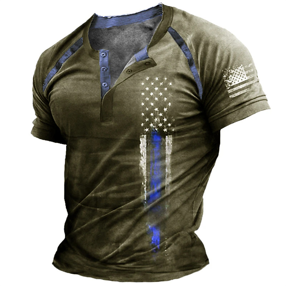 Funny 3D American Flag Print M - đánh giá và giá Vintage Fashion For Men