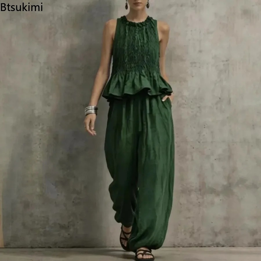Simple Ruffle Hem Sleeveless T - đánh giá và giá Retro Track Pant
