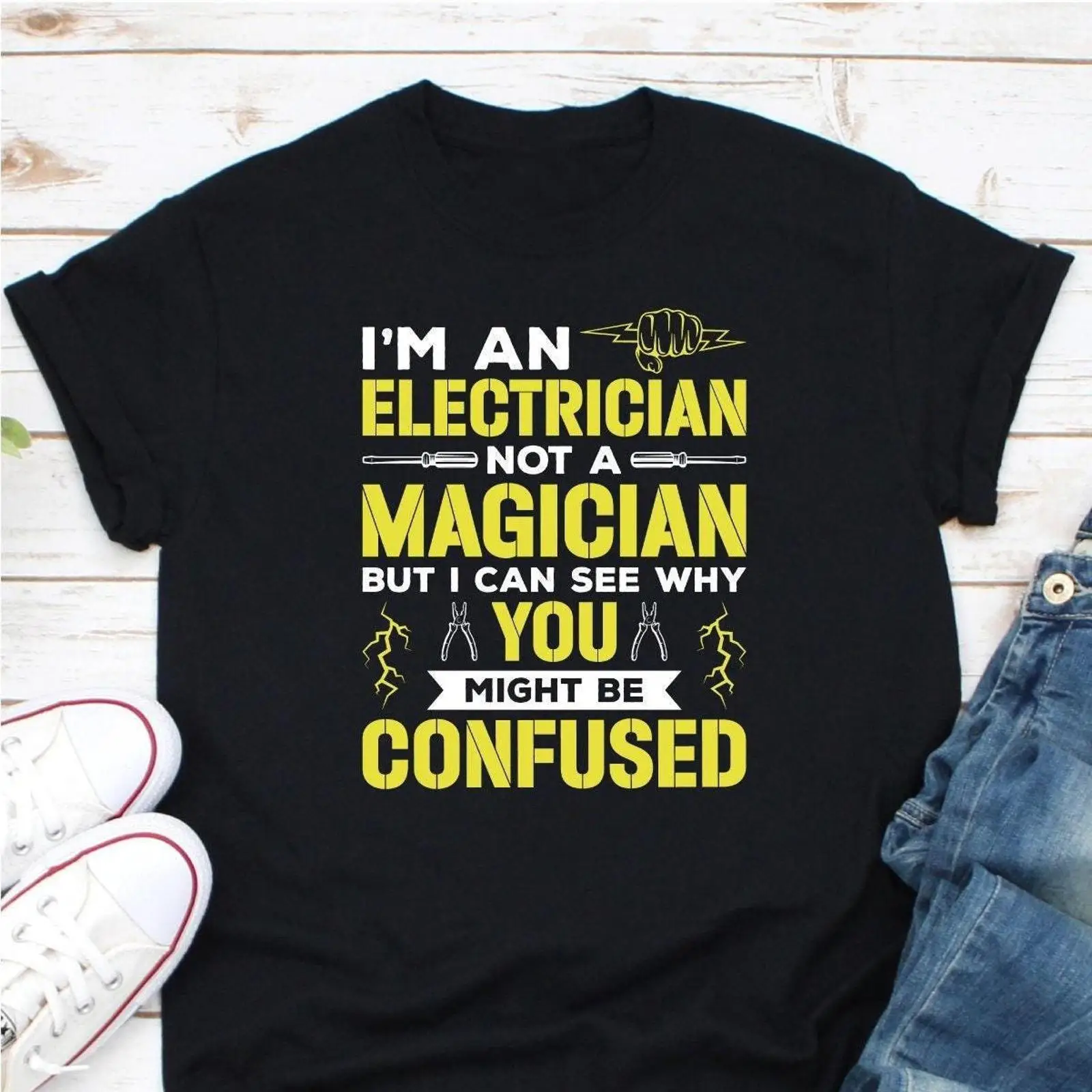 I'm An Electrician Not A Magic - đánh giá và giá Vintage Fashion Jobs