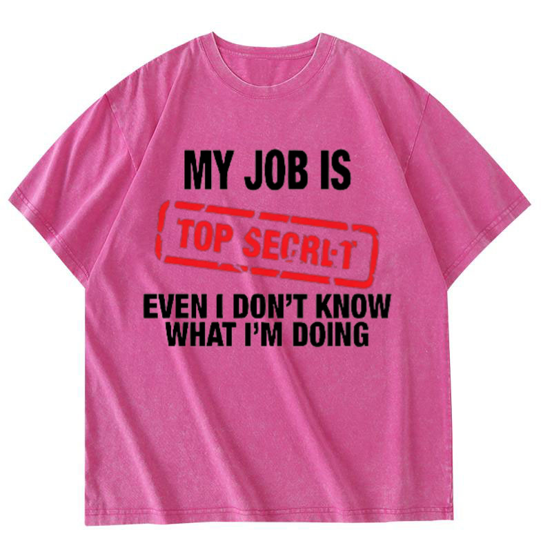 My Job Is Top Secret Funny Gra - đánh giá và giá Vintage Fashion Jobs
