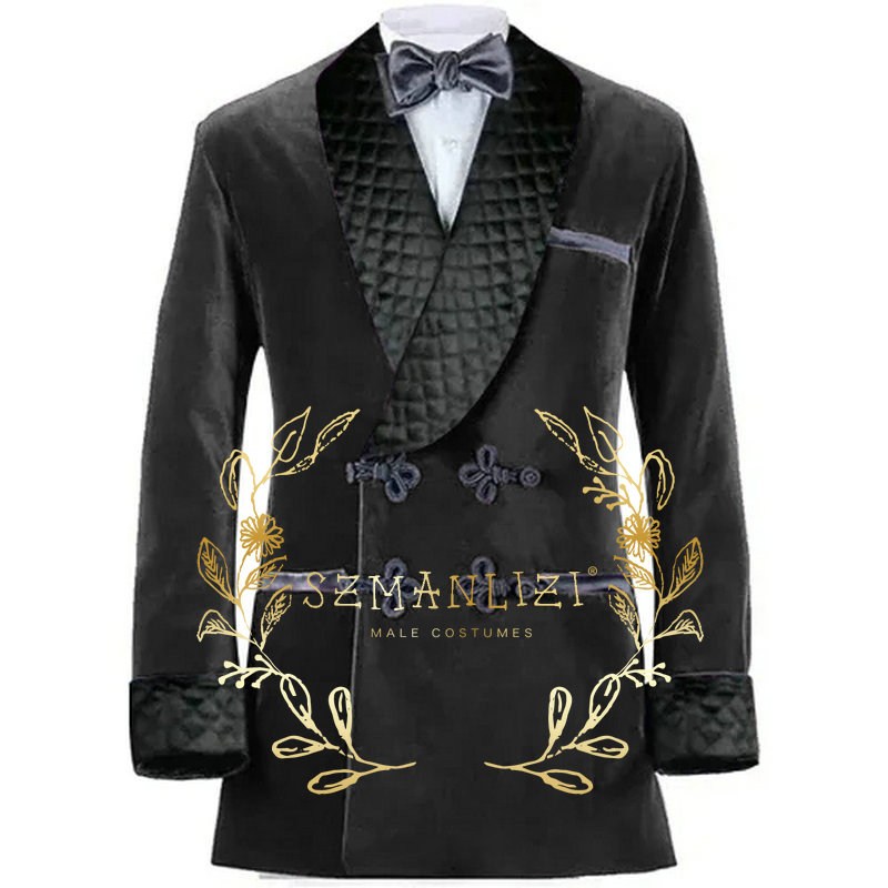Double Breasted Purple Velvet  - đánh giá và giá Velvet Blazer Vintage