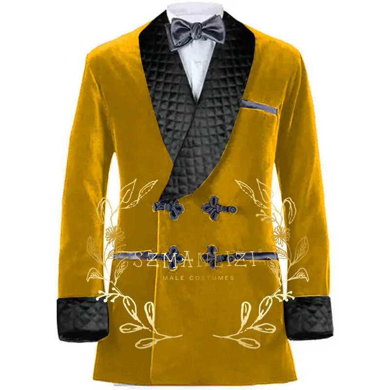 Double Breasted Purple Velvet  - đánh giá và giá Velvet Blazer Vintage