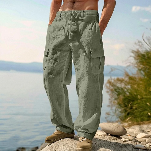 Ethnic Style Casual Cotton Lin - đánh giá và giá Retro Track Pant