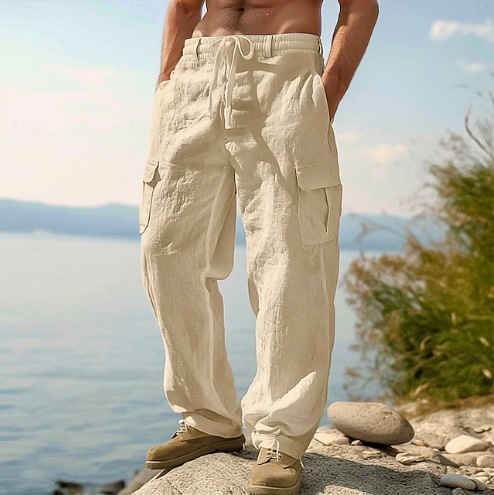 Ethnic Style Casual Cotton Lin - đánh giá và giá Retro Track Pant
