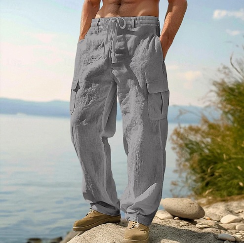 Ethnic Style Casual Cotton Lin - đánh giá và giá Retro Track Pant